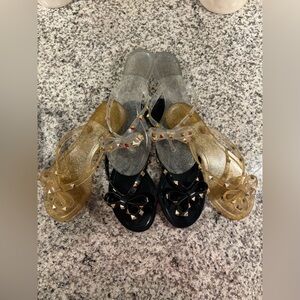 VALENTINO ROCKSTUD SANDAL LOT of 3 size 39